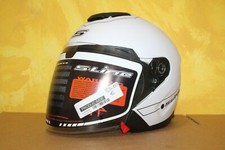 CASQUE Moto ou Scooter  - Jet   S-LINE  Noir  Blanc Matt  -  Taille XL