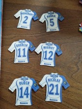 Magnet  Lot 6 magnets just foot 2009 AUXERRE maillot ligue 1 