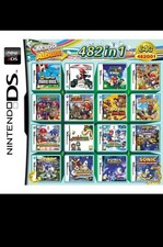 Cartouche 482 en 1 Multi Jeux Compatible DS NDS NDSL NDSi Console Rétro Neuve