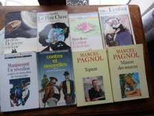 8 classiqsues livres de poche pour collégiens/étudiants utilisables en Français