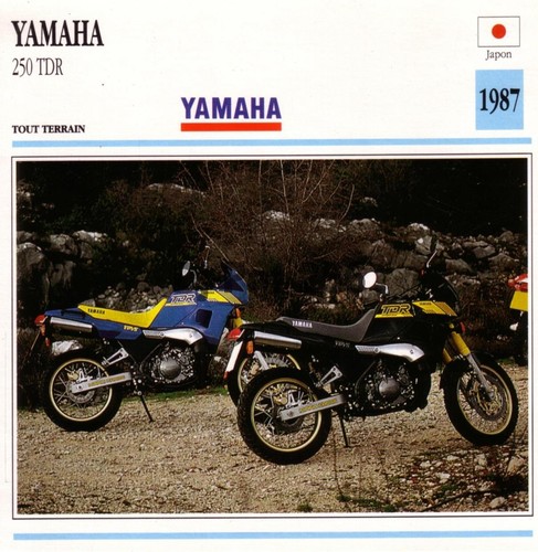 Fiche moto yamaha 250 tdr - fiche,