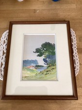 Aquarelle Maison Landaise Pins