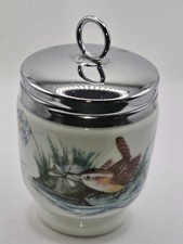 CUIT OEUF ROYAL WORCESTER PORCELAINE MADE IN ENGLAND DÉCOR  Oiseaux