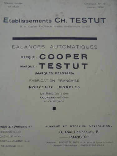 1932 catalogue instruments - 1932,