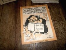 recueil When yankee doodle Learns chansons anglo-américaines 1918 Nelson L Boyer