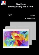 Lot 2 Films Protection Ecran Samsung Galaxy Tab S 10.5 T800 T805 + Lingettes