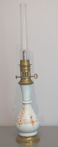 Antique large oil lamp - oil,