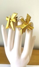 Christian Lacroix Boucles D’oreilles Modernistes Vintage jewelry earrings Bijoux