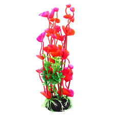 Plante artificielle pour aquarium Rouge/vert 8" décorative