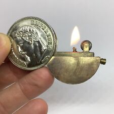 Briquet ancien essence Pièce Napoléon 3 - MADE IN JAPAN - vintage lighter