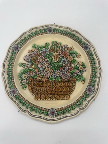 Assiette céramique peinte - assiette,