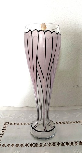 Vase bohême vintage rose - vintage,