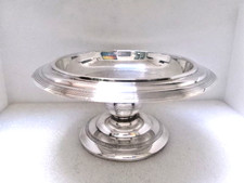 Coupe à fruit Art Déco en métal argenté