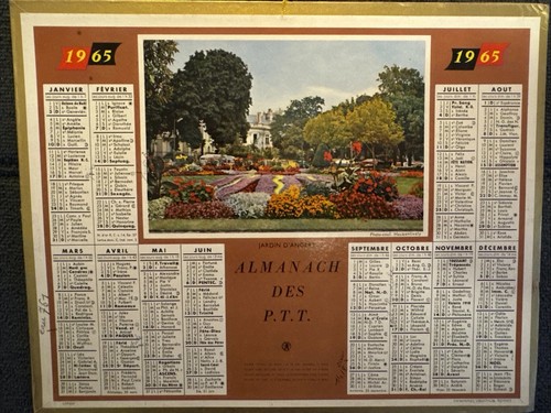 Almanach des ptt 1965 oberthur - almanach,