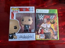 funko pop the rock 78 pop wwe + jeu Xbox 360 W2k17 WWE 360 fr rare