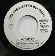 Rock Promo NM ! 45 The Fabulous Thunderbirds - Why Get Up / Sur CBS Ass