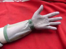 Manulatex gant GCM manchette longue  en cotte de maille boucher ABATTOIR