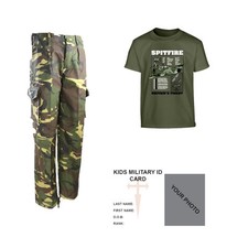 Enfants Paquet A2 Militaire Extérieur Robe Dessus Spitfire T-Shirt Pantalon Dpm