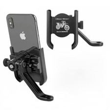 Support de téléphone pour moto et scooter, rétroviseur, universel, aluminium