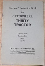 Manuel D'Opération Et D'Entretien Du Bulldozer Tracteur Caterpillar 30