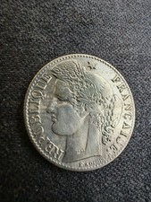 50 CENTS (ARGENT) - CERES - 1886 A - TRES RARE & QUALITE TTB!!! 