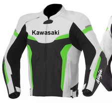 Veste en cuir kawasaki