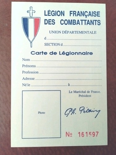 Carte vierge légion - vierge,