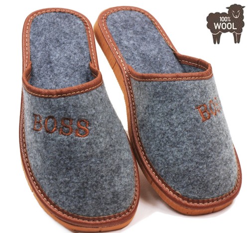 Chaussons mules feutre - mules, laine