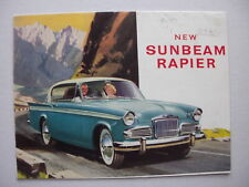 SUNBEAM RAPIER 1962 prospectus