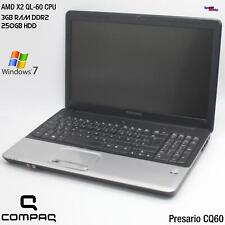 Compaq Presario CQ60 Dual Core 250GB 3GB PC Portable Windows 7 Geforce 8200M