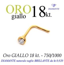 Piercing Nez en or Jaune 18kt