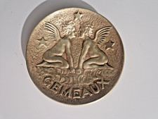 Coupelle Bronze - Max Le Verrier - Gémeaux Doré  Diamètre 10cm