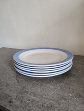 Lot De 6 Petites Assiettes Plates En Céramique, Ceranord Saint Amand. Vintage 