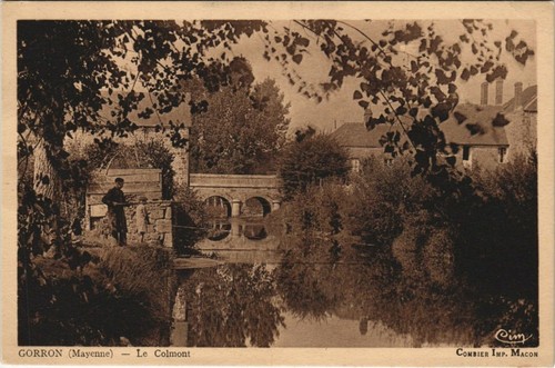 Cpa gorron le colmont - cpa,