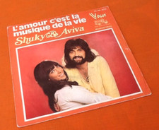 Vinyle 45 tours Shuky & Aviva L’ amour c’est la musique de ma vie  ( 1973)