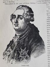 1896 Illustration "Louis XVI"