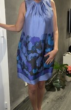 Robe Zara épaule dénudé fleuri fleur t 36 été bleu