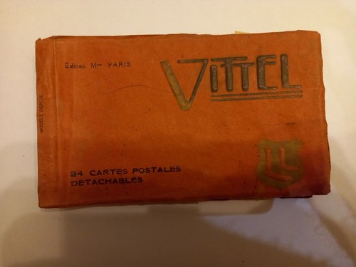 Carnet cartes postales vittel - carnet,