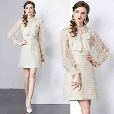 Robe Femme Courte Satin Doux