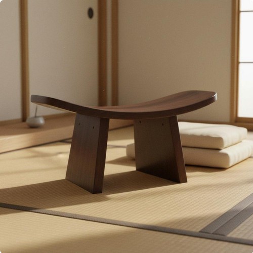 Banc méditation bois - de,