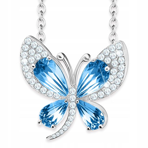 Collier argent avec - en,
