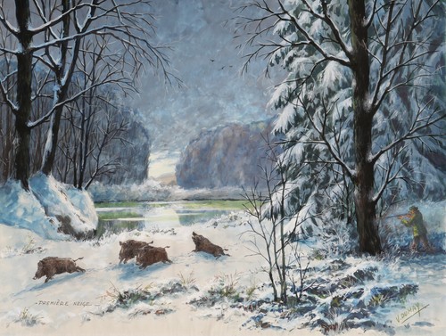 Victor dumay aquarelle - dumay, dessin