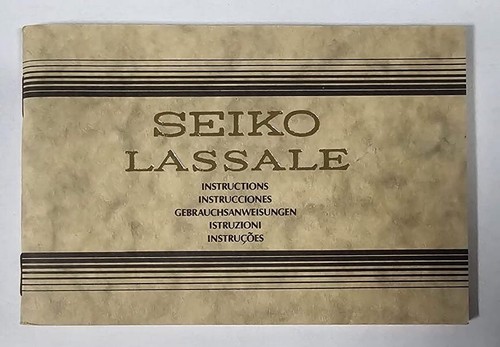 Seiko lassale instructions - seiko,