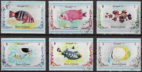 Timbres poissons umm - timbres, qiwain
