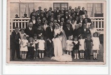 Douarnenez : carte photo d'un mariage (photo SEVELLEC) - très bon état