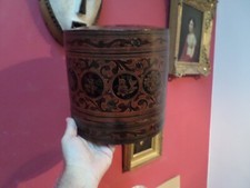 GRANDE BOITE . BAMBOU  LAQUE . BIRMANIE . 1930