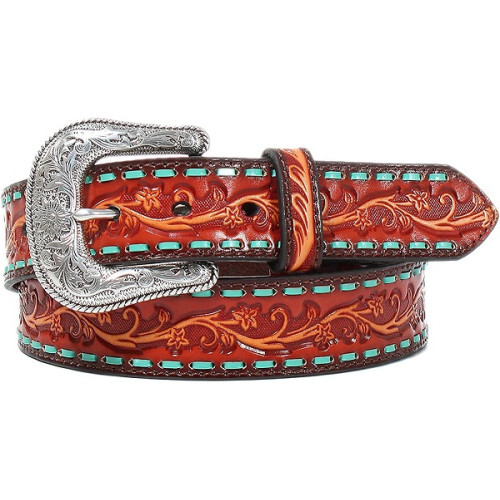 Ceinture cuir ariat western - ceinture,