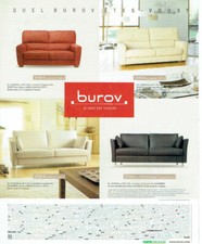 Publicité Advertising1020 1990   Burov  fauteuils canapés sièges 