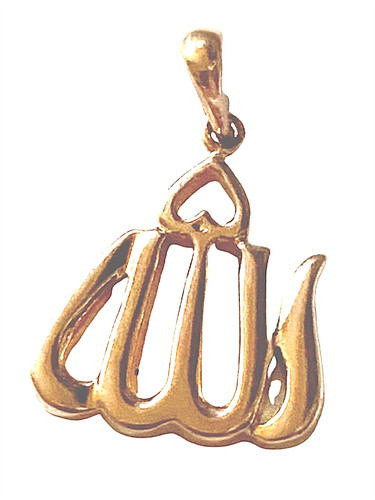 Pendentif plaqué - plaqué, or