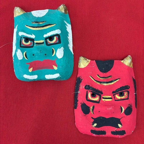 Japanese papier mache - japanese, mask